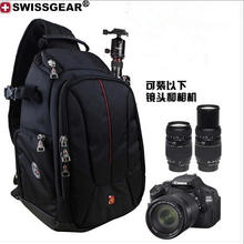 瑞士军刀SWISSGEA相机包单反单肩摄影包斜跨佳能尼康男女加厚防水