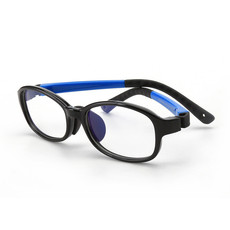 汤河之家 儿童防蓝光护目镜男女平光眼镜舒适硅胶镜框可配近视c