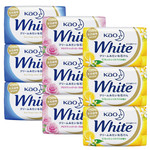 花王/KAO 日本进口WHITE香皂(6块装) 洁面皂洗浴皂 清洁毛孔保湿滋润Q弹嫩滑美肌