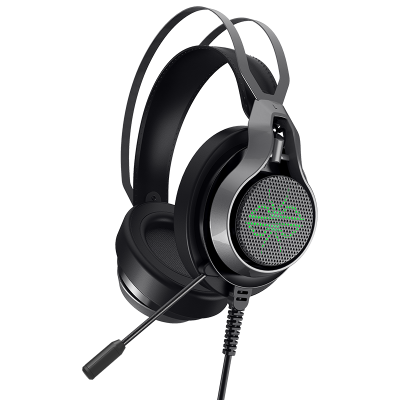 DACOM GH05 游戏耳机头戴式7.1声道环绕音效 电脑USB电竞吃鸡麦克风本有线耳麦 黑色