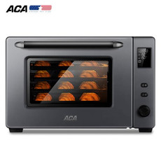 ACA 电烤箱 多层同烤商用台式多功能烘焙数码显示屏电子控温75升大容量烤箱 E80A