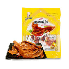 花生小熊 马恒兴黑鸭系列香辣鸭掌肉类零食 150g/袋 包邮