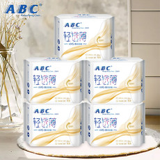 【买4赠1】ABC KMS棉柔0.1cm轻透薄日用卫生巾240mm*8片(KMS健康配方)
