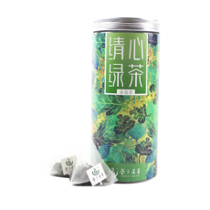 武当道茶 天然绿茶大罐袋泡茶120g圆罐40泡装高山云雾香浓型绿茶茶叶